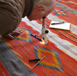 authentication of a Navajo rug before cleaning